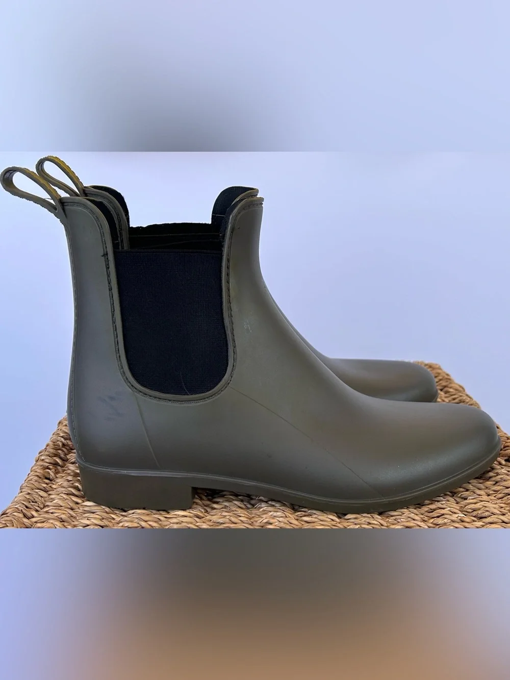 Storm by Cougar Women’s Celeste Waterproof Chelsea Rain Boots Olive Size 8